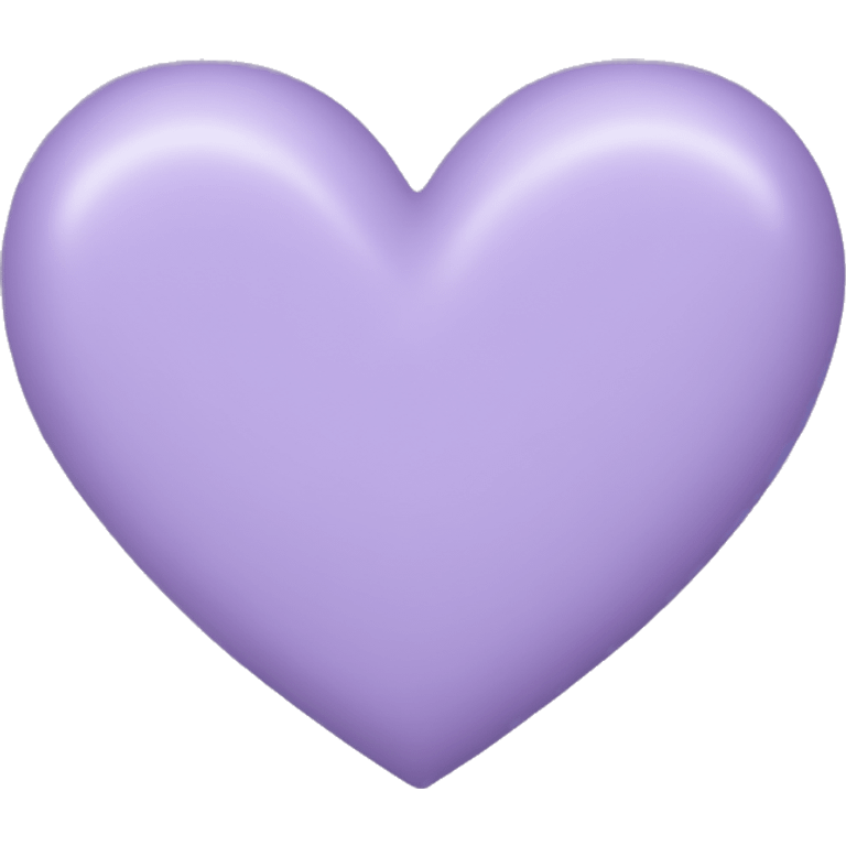 lavender colored heart emoji