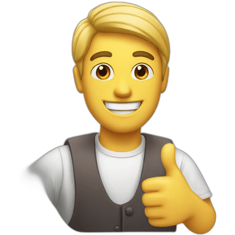 man smiling thumbs up emoji