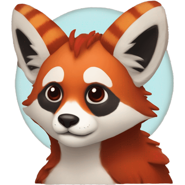 Sea wolf mixed with flannel moth, blackbuck horns and red panda emoji