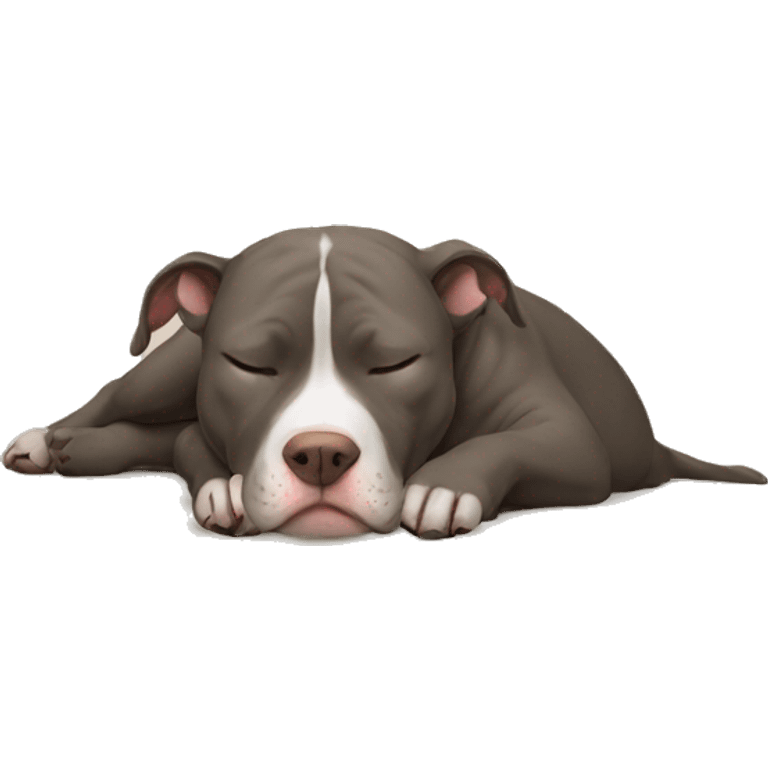 Pitbull sleeping emoji