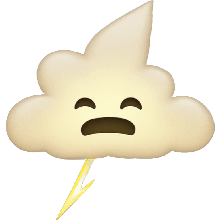 Lightning cloud emoji