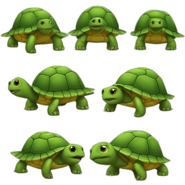 Drunk turtle emoji