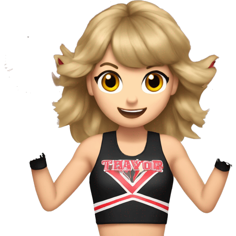 taylor-swift-cheerleading-with-pom-poms emoji