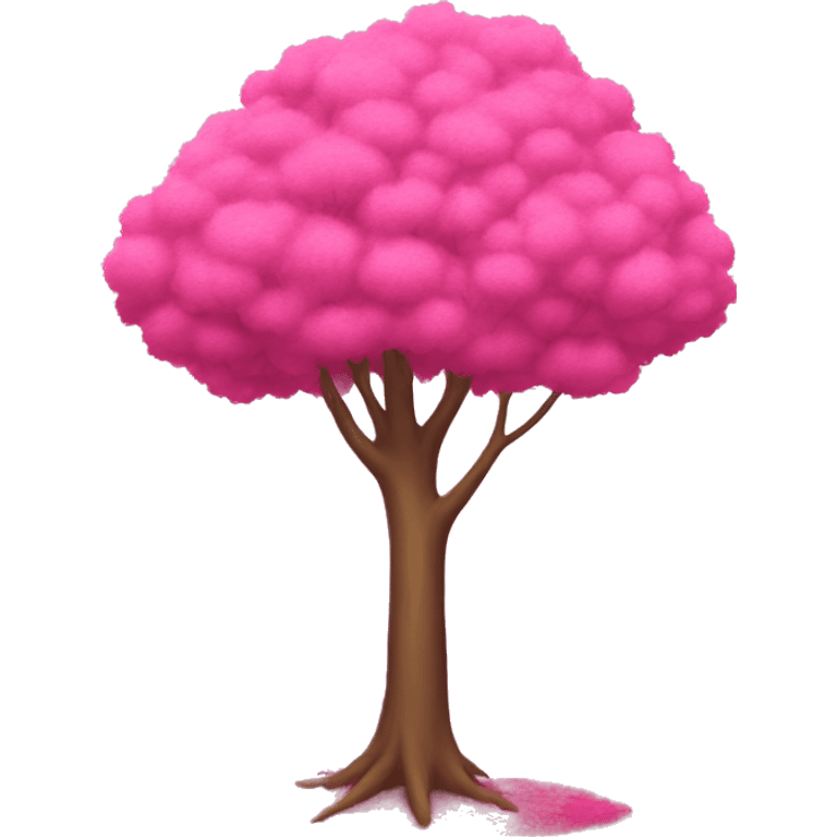 Pink tree emoji