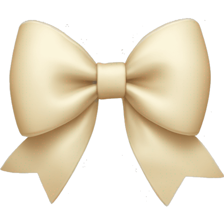 Cream bow emoji