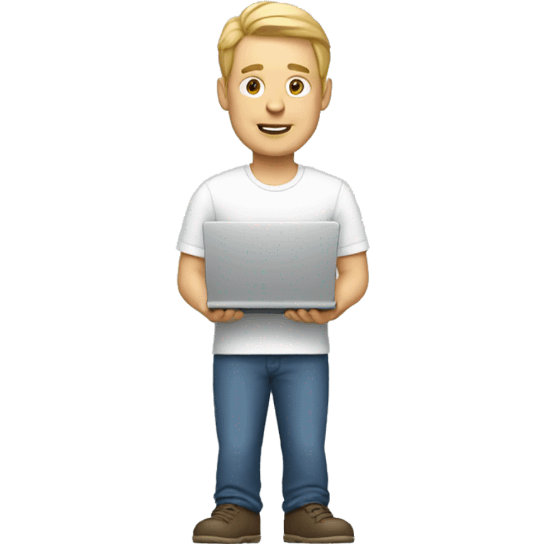 white man with laptop emoji