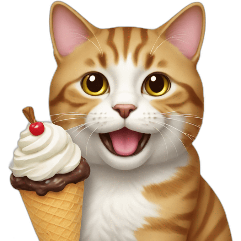 icecream cat emoji