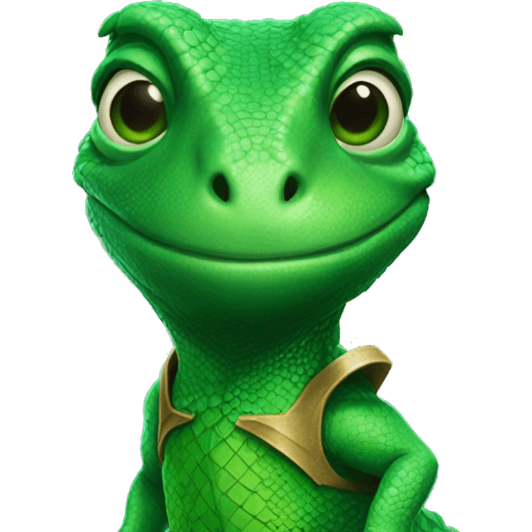 Lizard of Oz in emerald city emoji