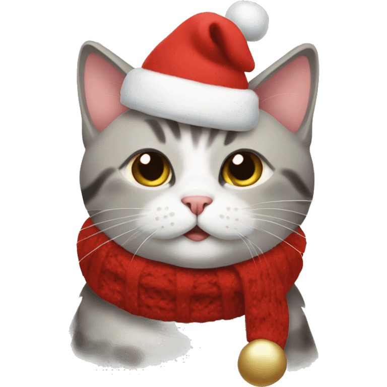 Cat merry cristmas emoji