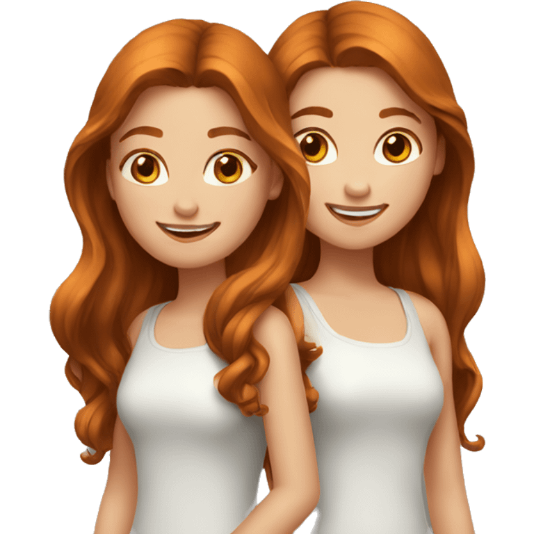 two--girls-best-friends-darkhair-ginger emoji