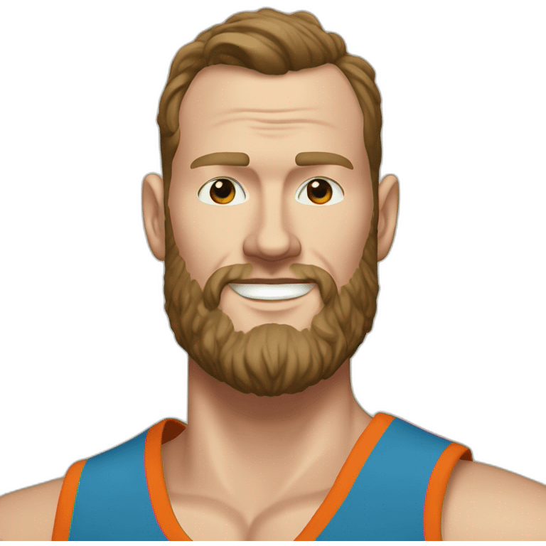 Jonathan Toews as beach bum with beard emoji