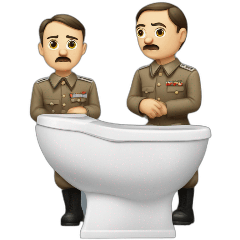 Hitler et Staline au toilette emoji