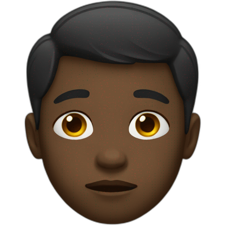 Sad black boy emoji