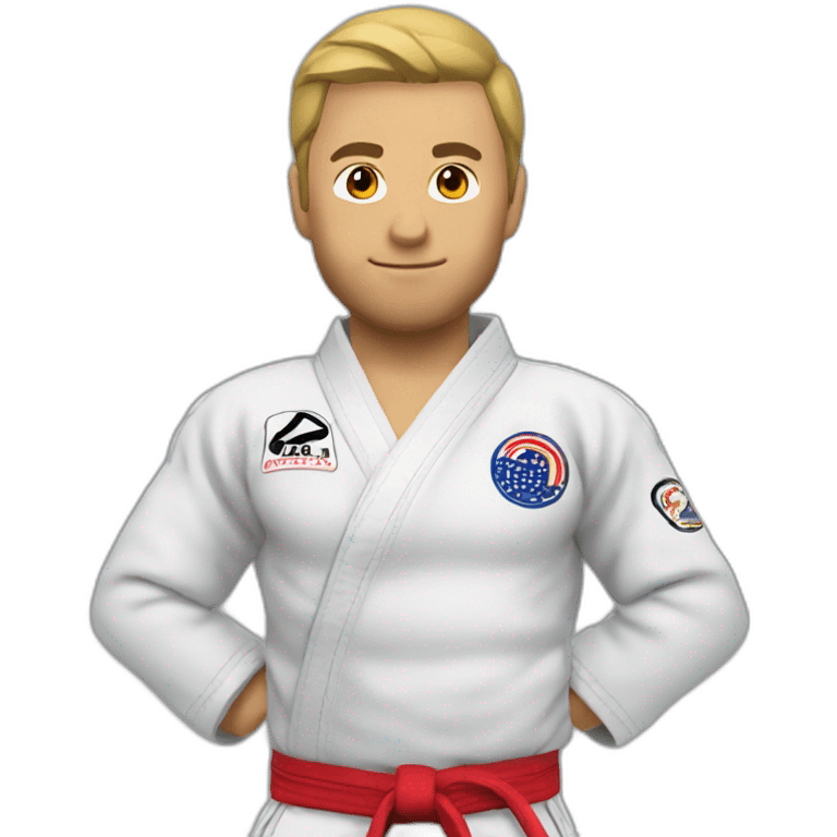 jiu-jitsu fighter emoji