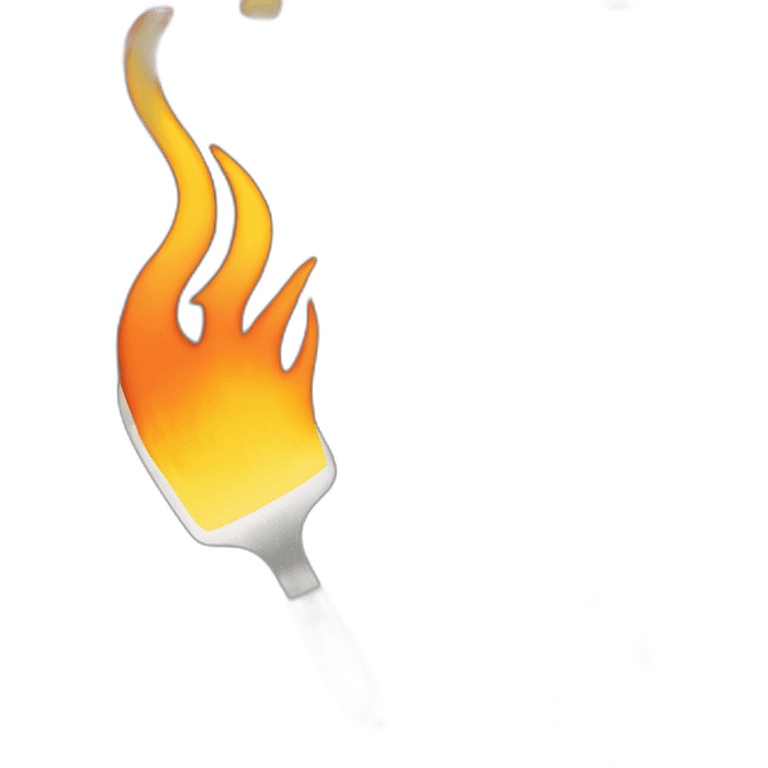 Spatula on fire emoji