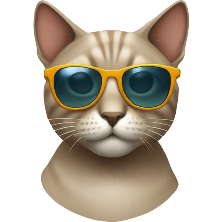 Cat wearing sunglasses emoji