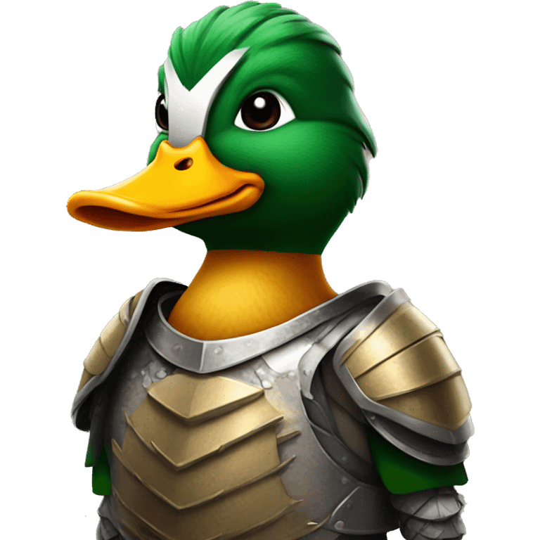 Mallard Duck wearing Armour emoji