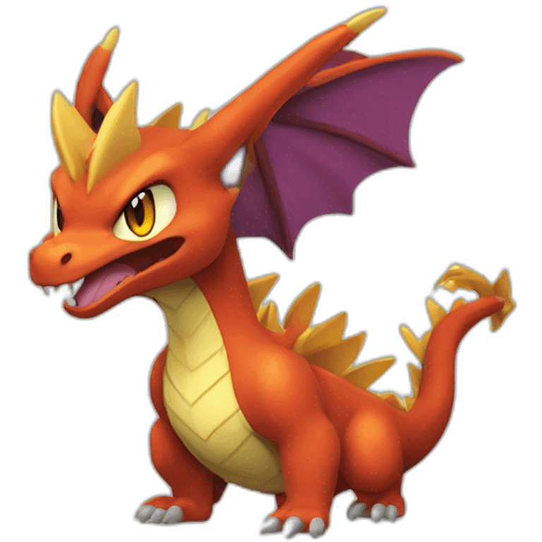 Dracofeu pokemon emoji