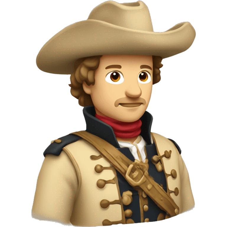 Musketeer man beige jacket emoji