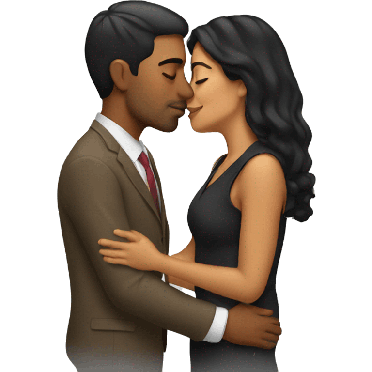 Latinos kissing men emoji