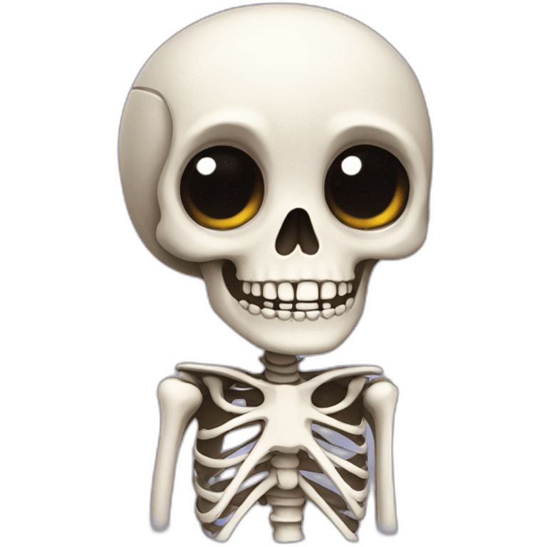 cute skeleton character emoji