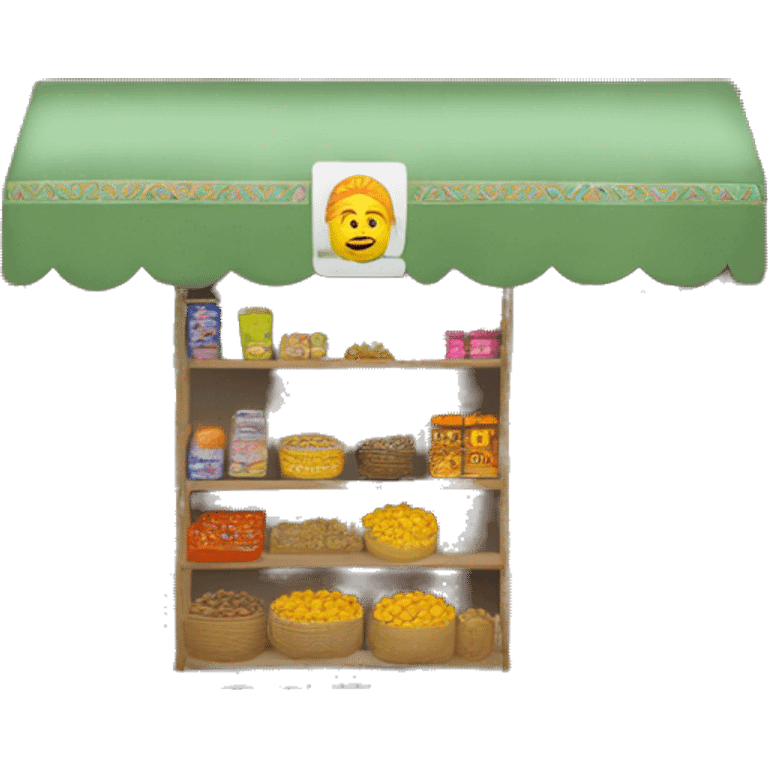 local indian kirana shop - minimal yet clearly recognizable emoji