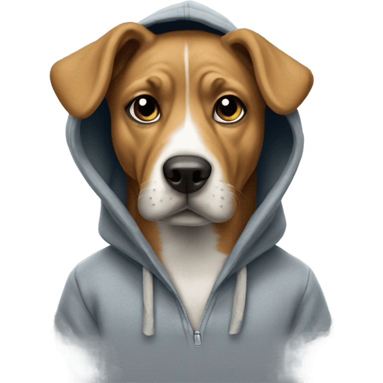 Dog with hoodie  emoji