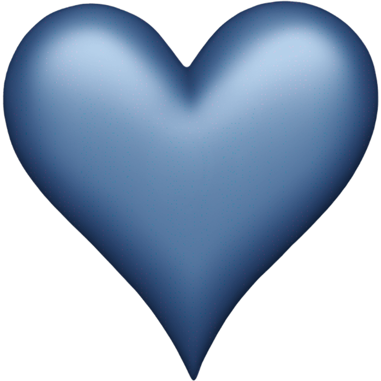 Navy blue heart emoji