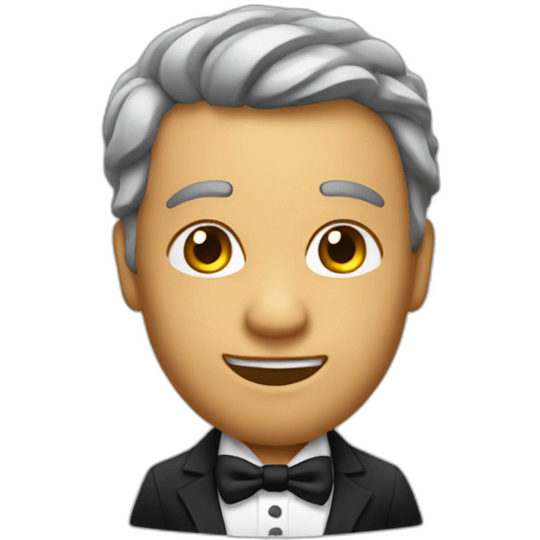 Musical conductor close up emoji