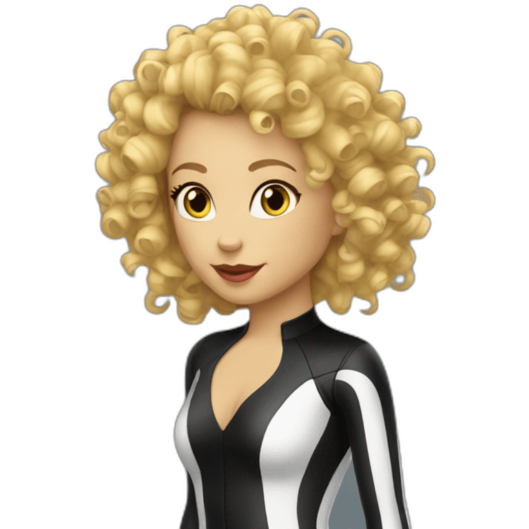 curly-blonde-latex-catsuit emoji