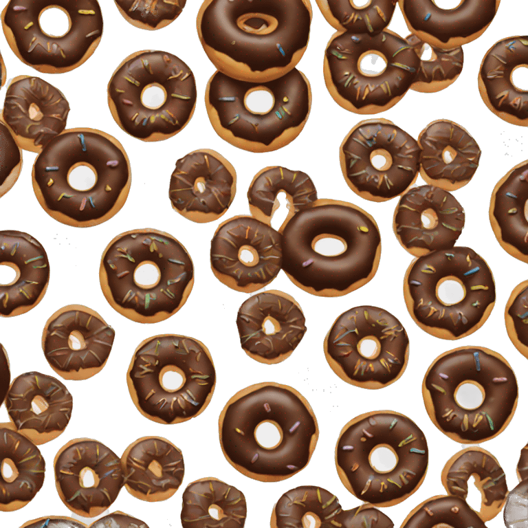 Chocolate donut  emoji