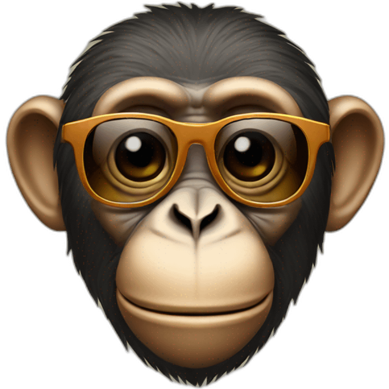 Monkey with sunglasse  emoji