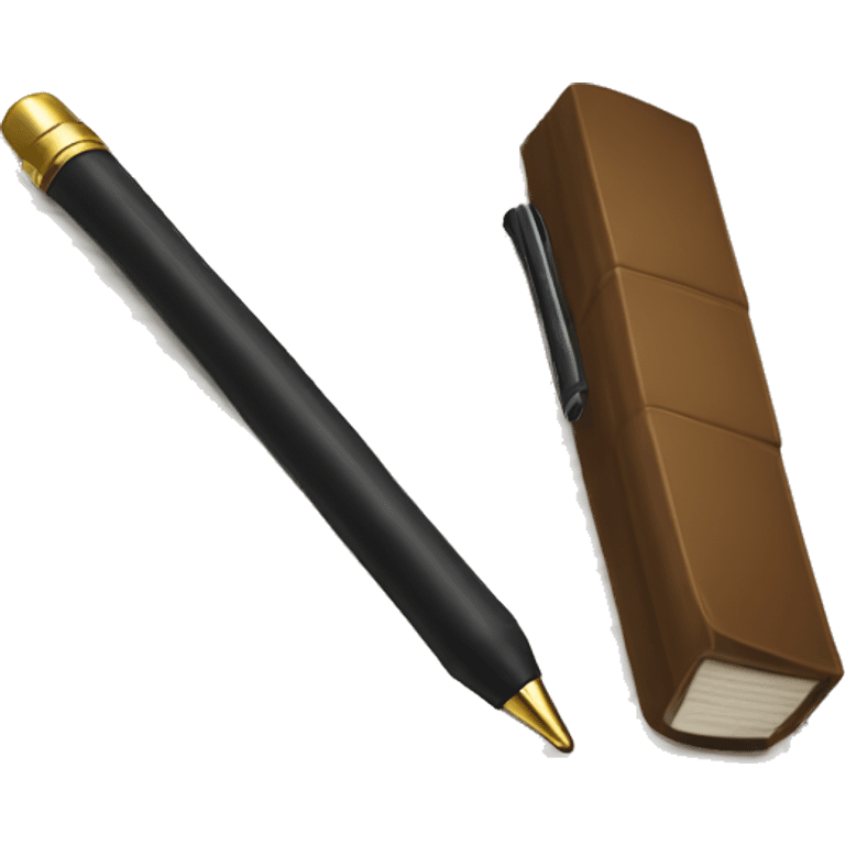 book & pen for university emoji