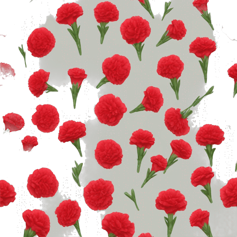 red carnation  emoji