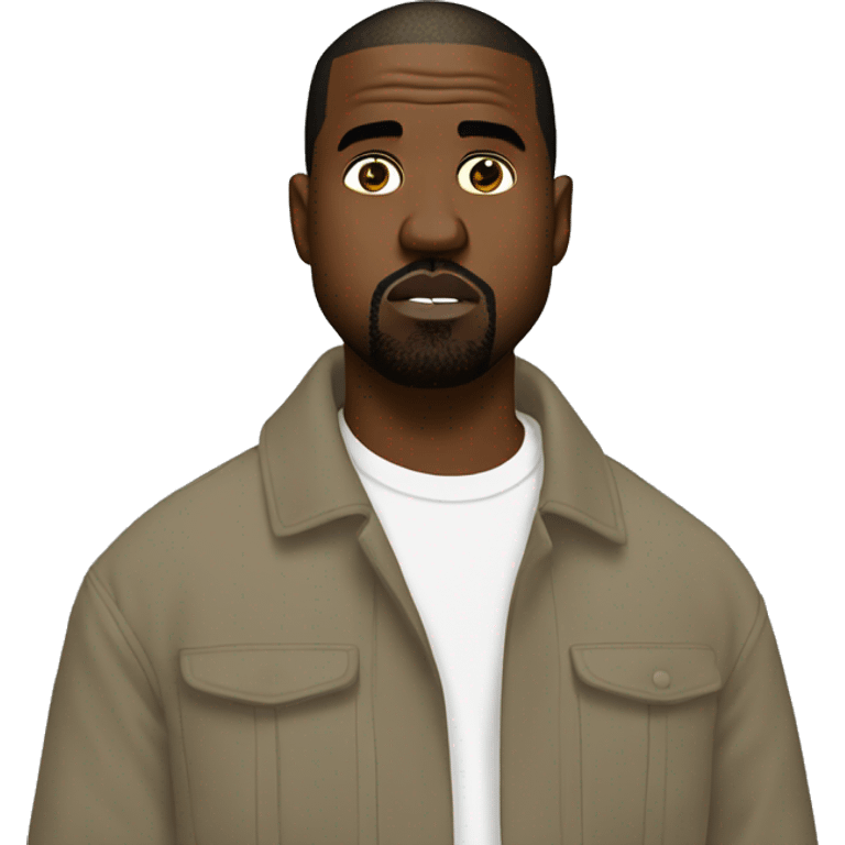 Kanye West looking his Kanye best emoji