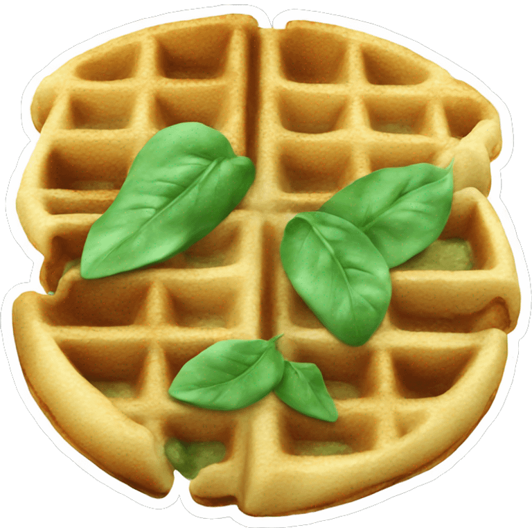 spinach waffles emoji