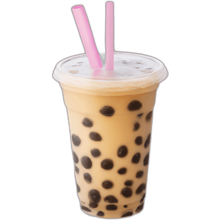 Two bubble tea bloggers emoji