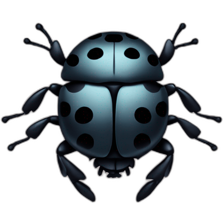 coccinelle noir emoji