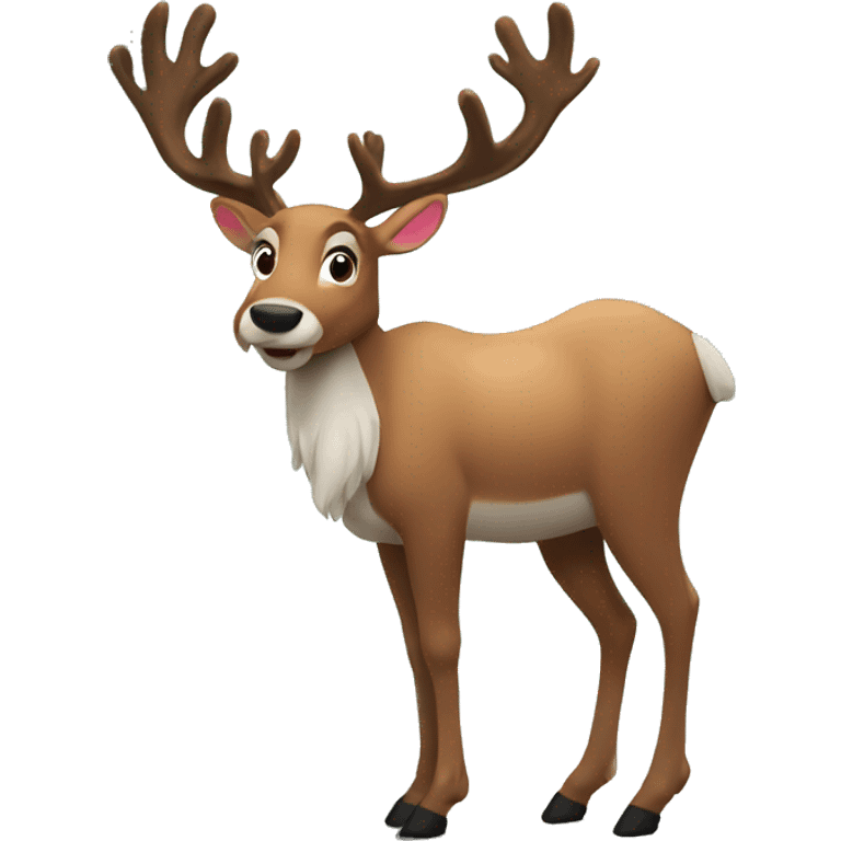 Reindeer in the woods emoji