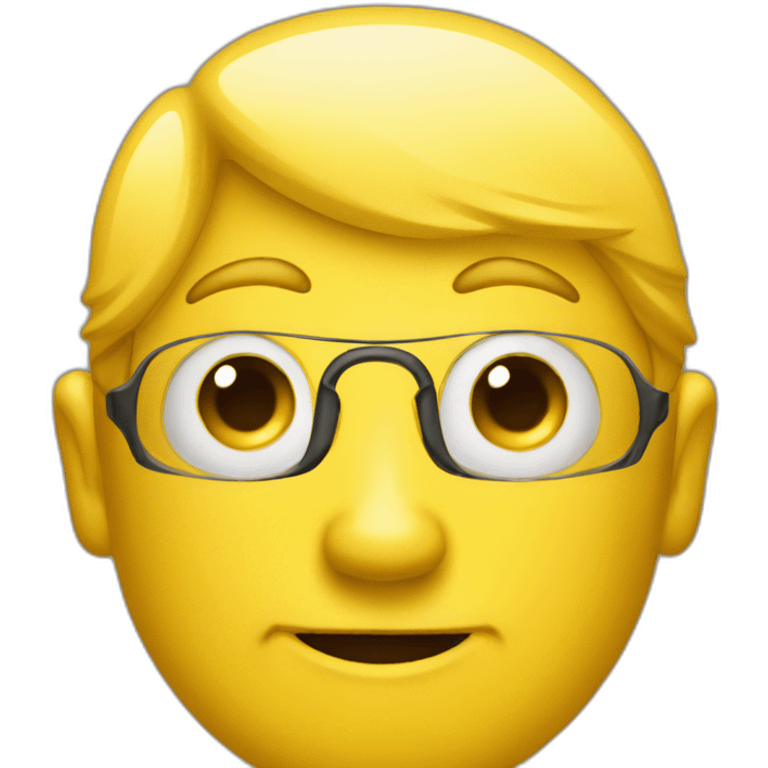 yellow funny man emoji