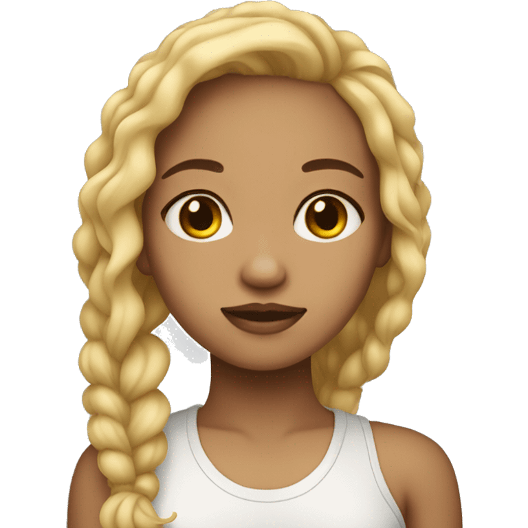 light skin girl emoji