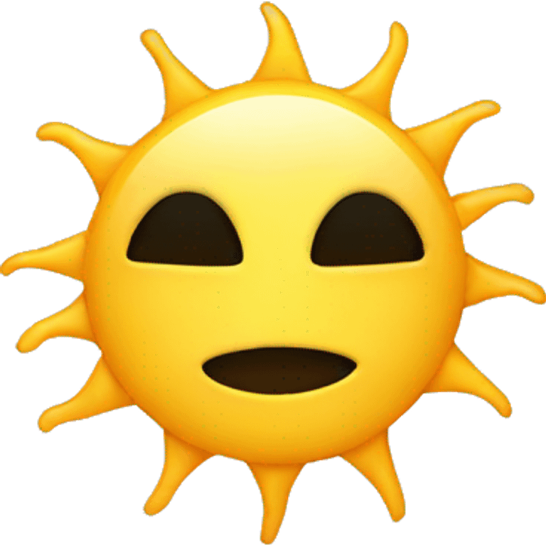 sun with no face  emoji