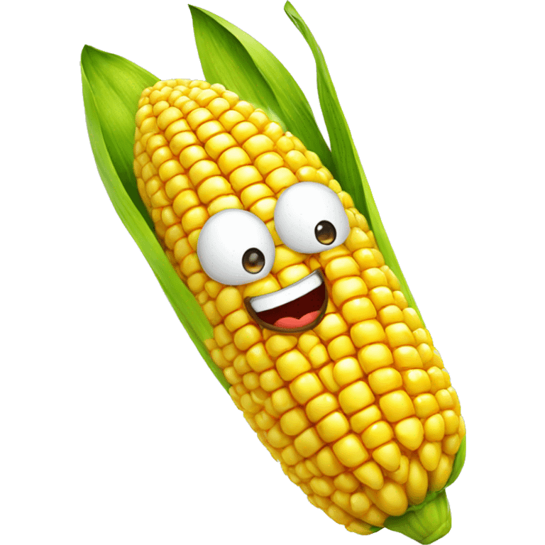 corn with face emoji