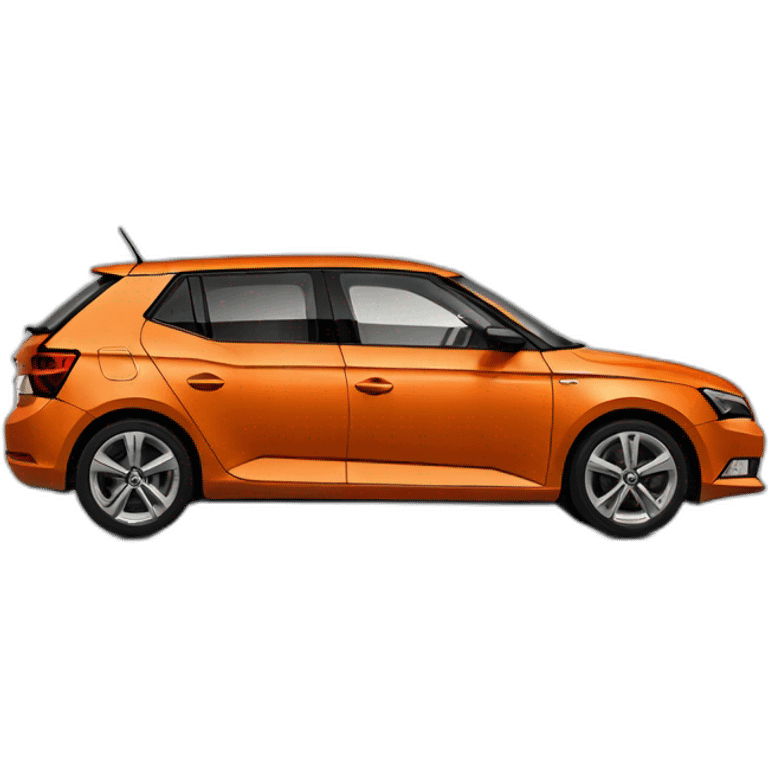 Skoda-fabia-orange emoji