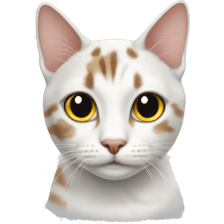 White and tabby cat emoji