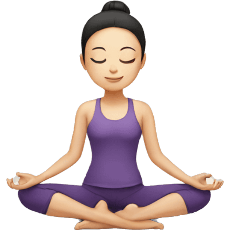 Yoga asian emoji