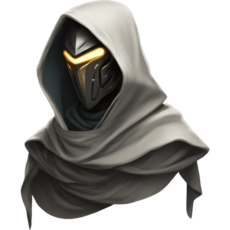 warframe robot ninja with draped cloth and cloak emoji