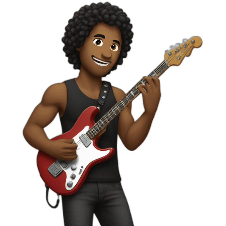 Strength guitarist emoji