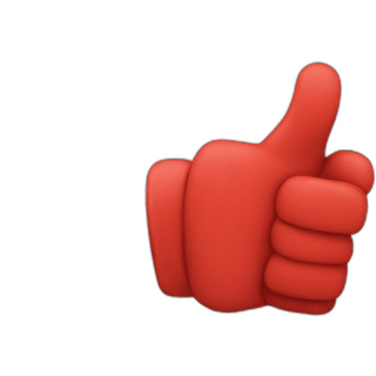 red thumbs down emoji