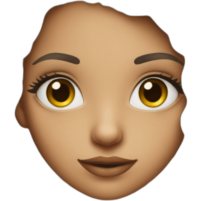 girl with eyelashes emoji